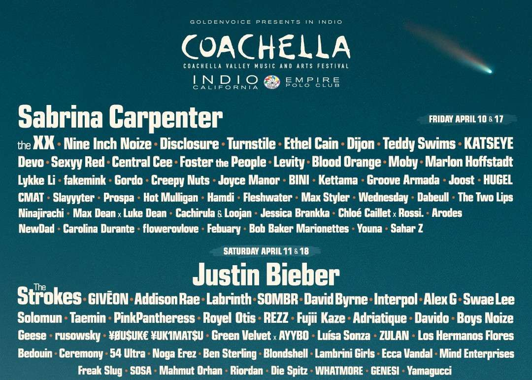 Festival Coachella 2026 Hadir dengan Lineup Spektakuler
